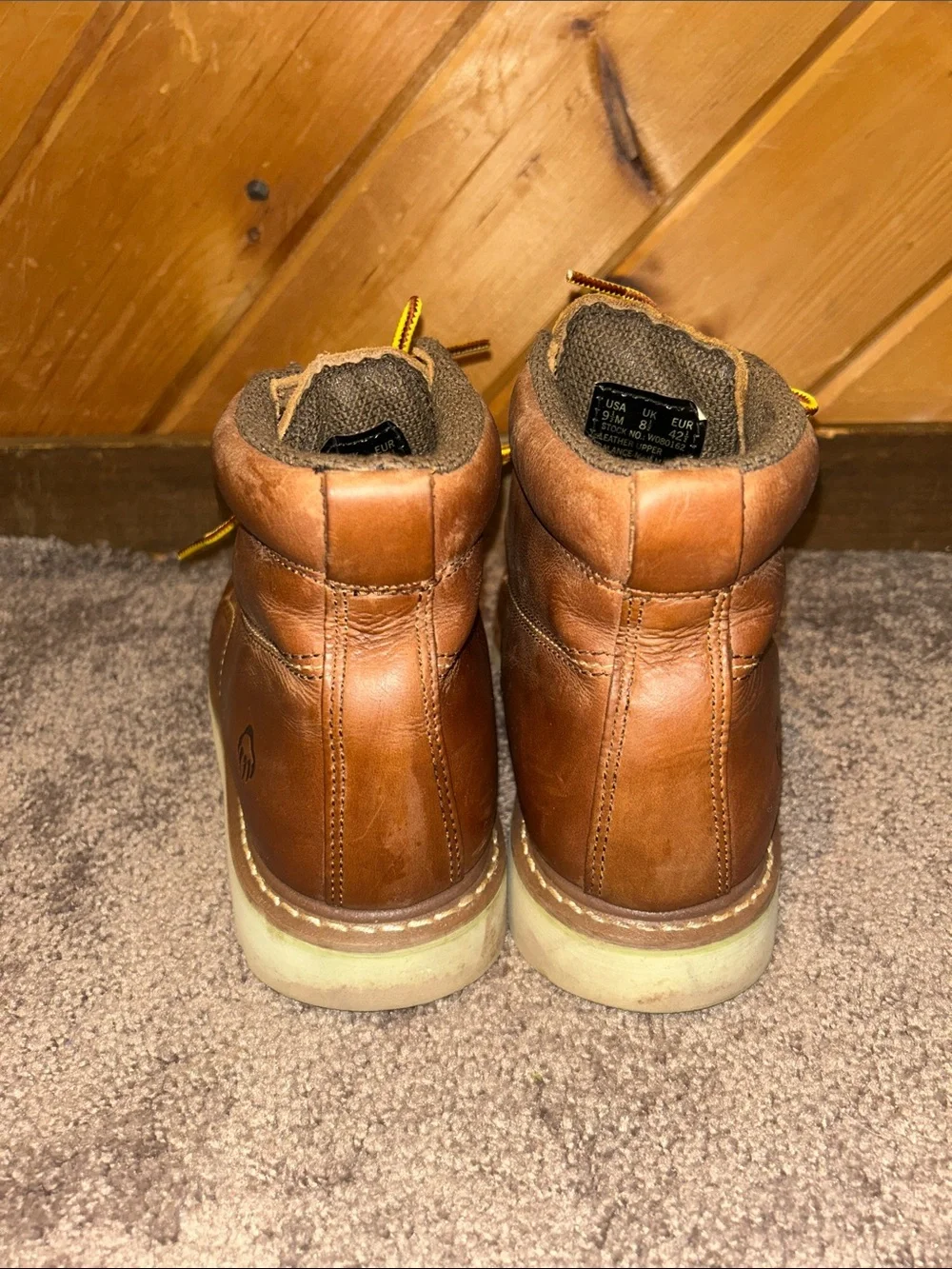 Wolverine Apprentice Wedge 6-Inch Moc-Toe Waterproof Leather Work Boots